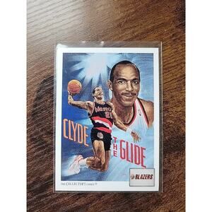 Clyde Drexler 1991-92 Upper Deck Inaugural Edition #98 -Portland Team Checklist